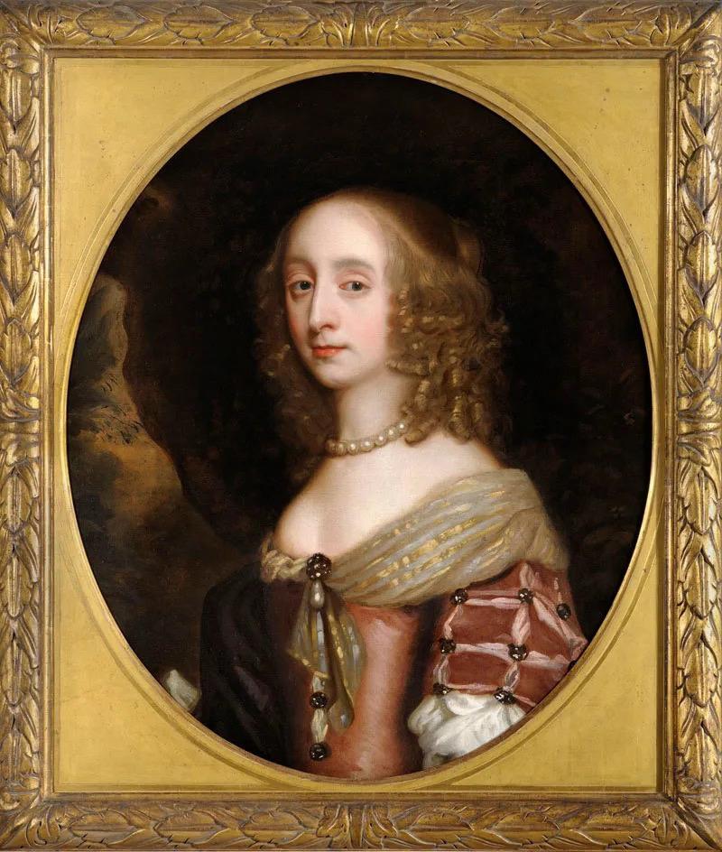 Portrait Painting di Sir Peter Lely - Ritratto di signora inglese del XVII secolo