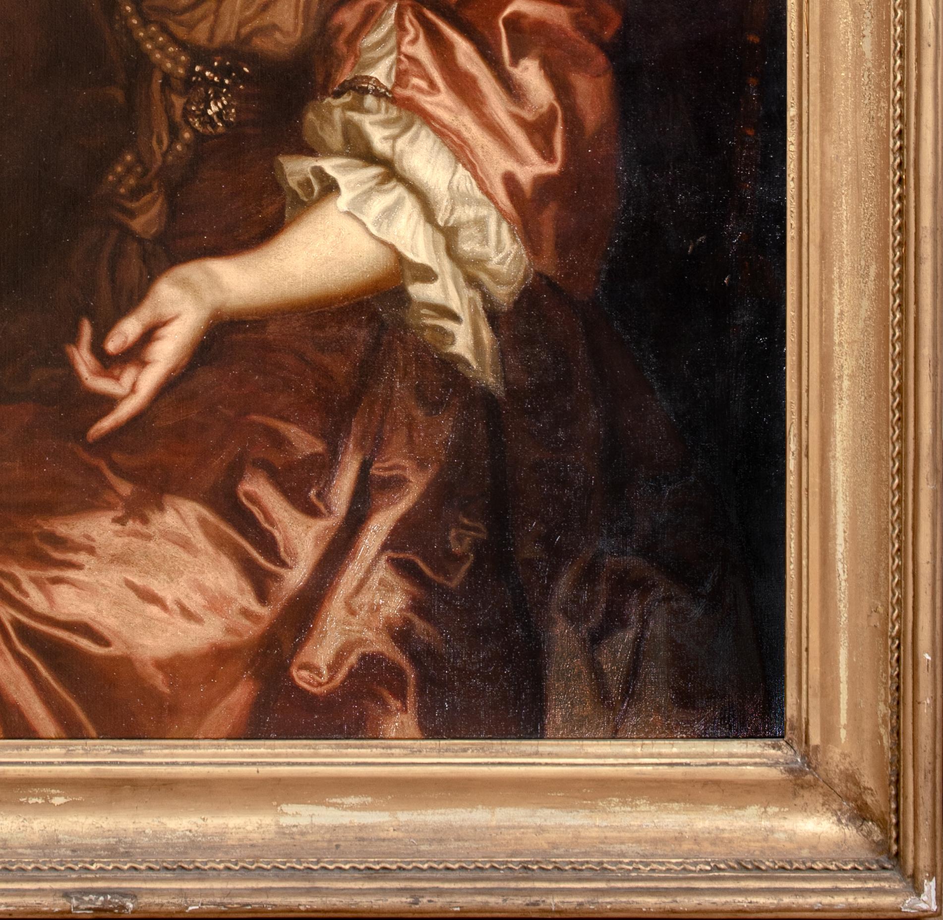 Anne Hyde, Duchess of York (1637-1671), 17th Century

Circle of SIR PETER LELY (1618-1680)

Large 17th Century English School court portrait of Anne Hyde, Duchess of York, oil on canvas. Large three quarter length portrait of the Duchess wearing a