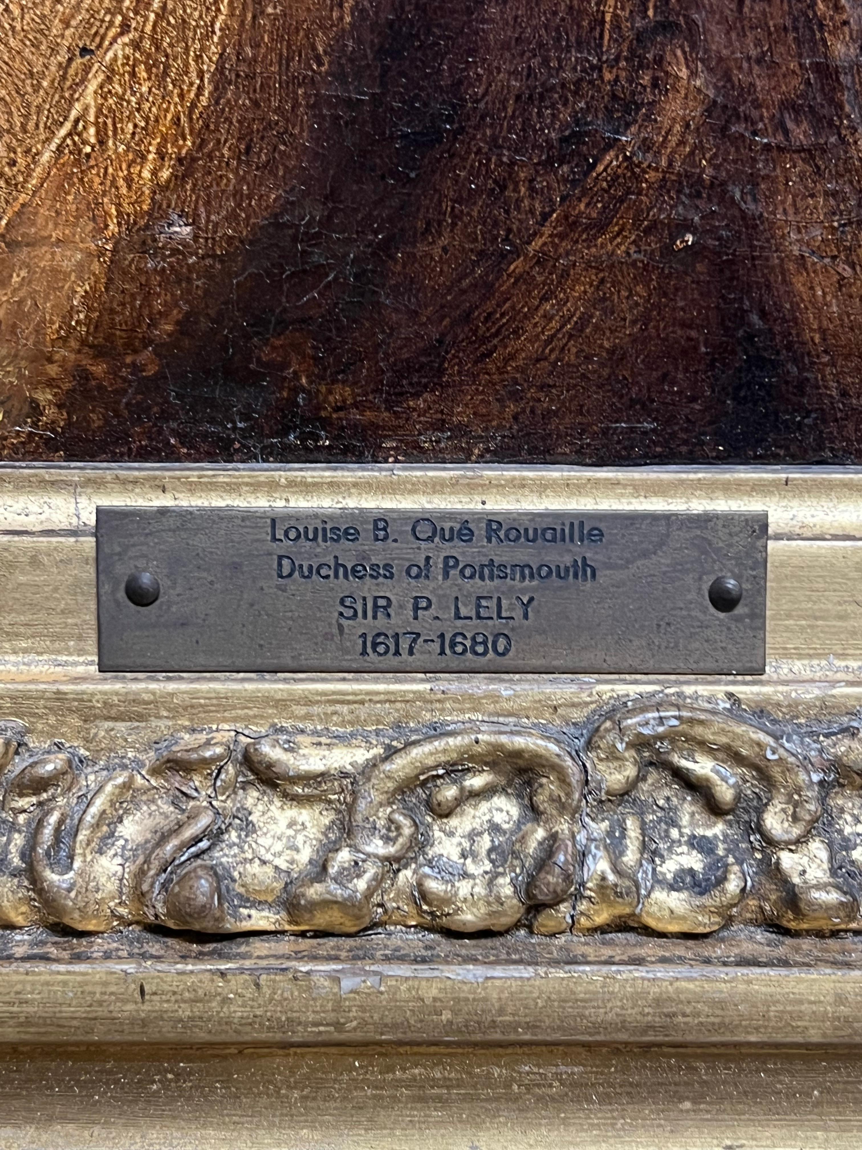Grande dipinto a olio inglese del XVII secolo Ritratto della Duchessa di Portsmouth 6