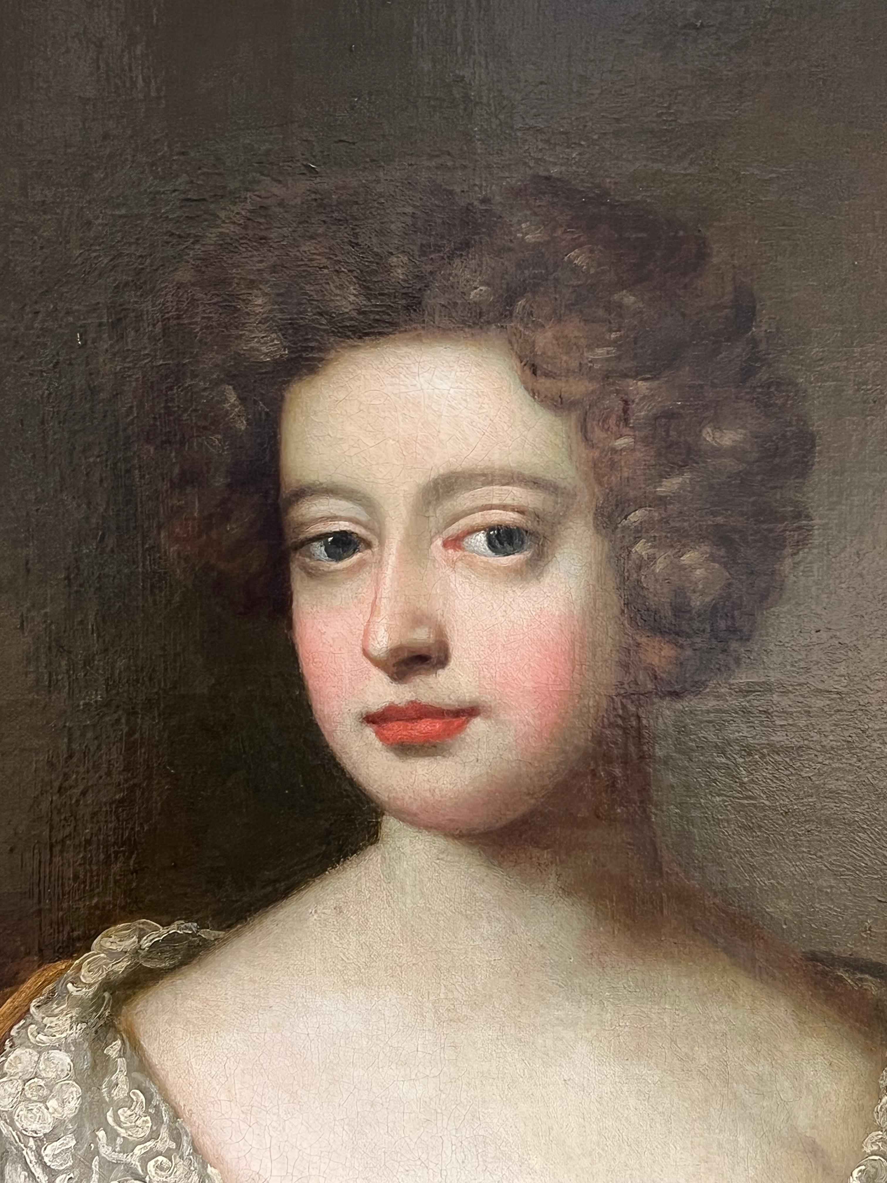 Grande dipinto a olio inglese del XVII secolo Ritratto della Duchessa di Portsmouth - Painting Antichi maestri di Sir Peter Lely