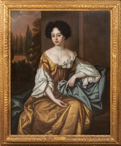 Antique Portrait Louise de Kéroualle, Duchess of Portsmouth, 17th Century   