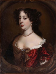 Antique Portrait of Barbara Palmer 1st Duchess of Cleveland