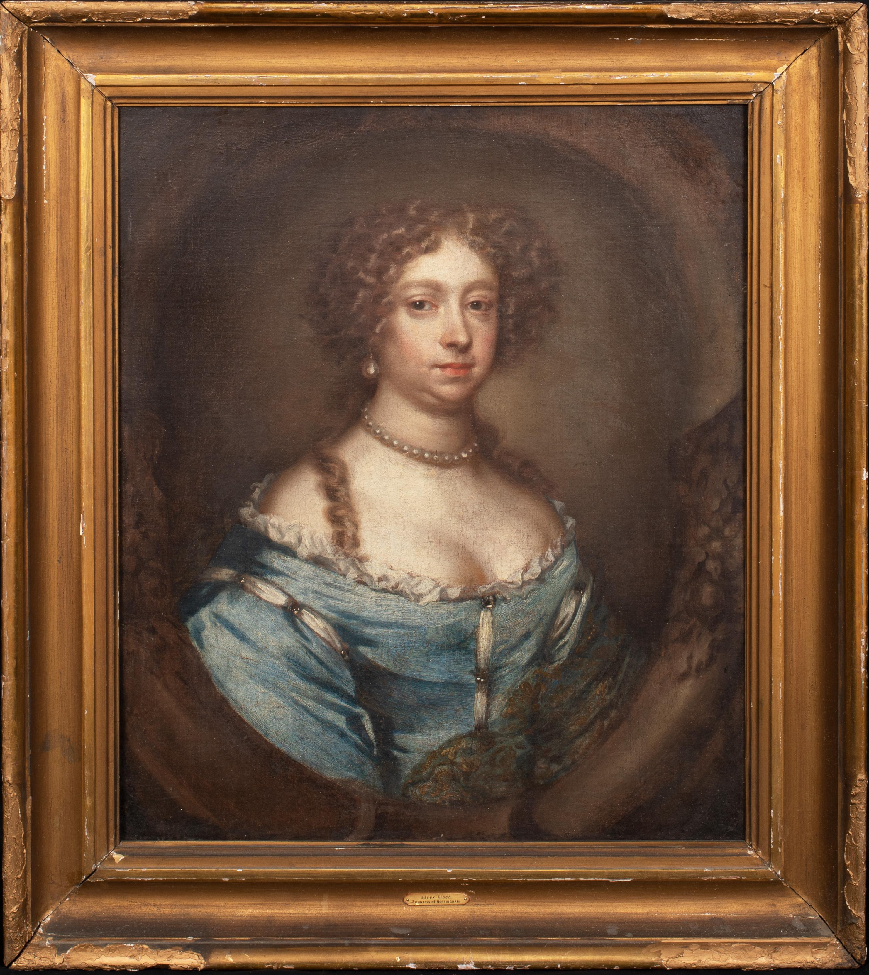 Portrait Of Essex Finch, Countess Of Nottingham, 17th Century  - Painting by Sir Peter Lely