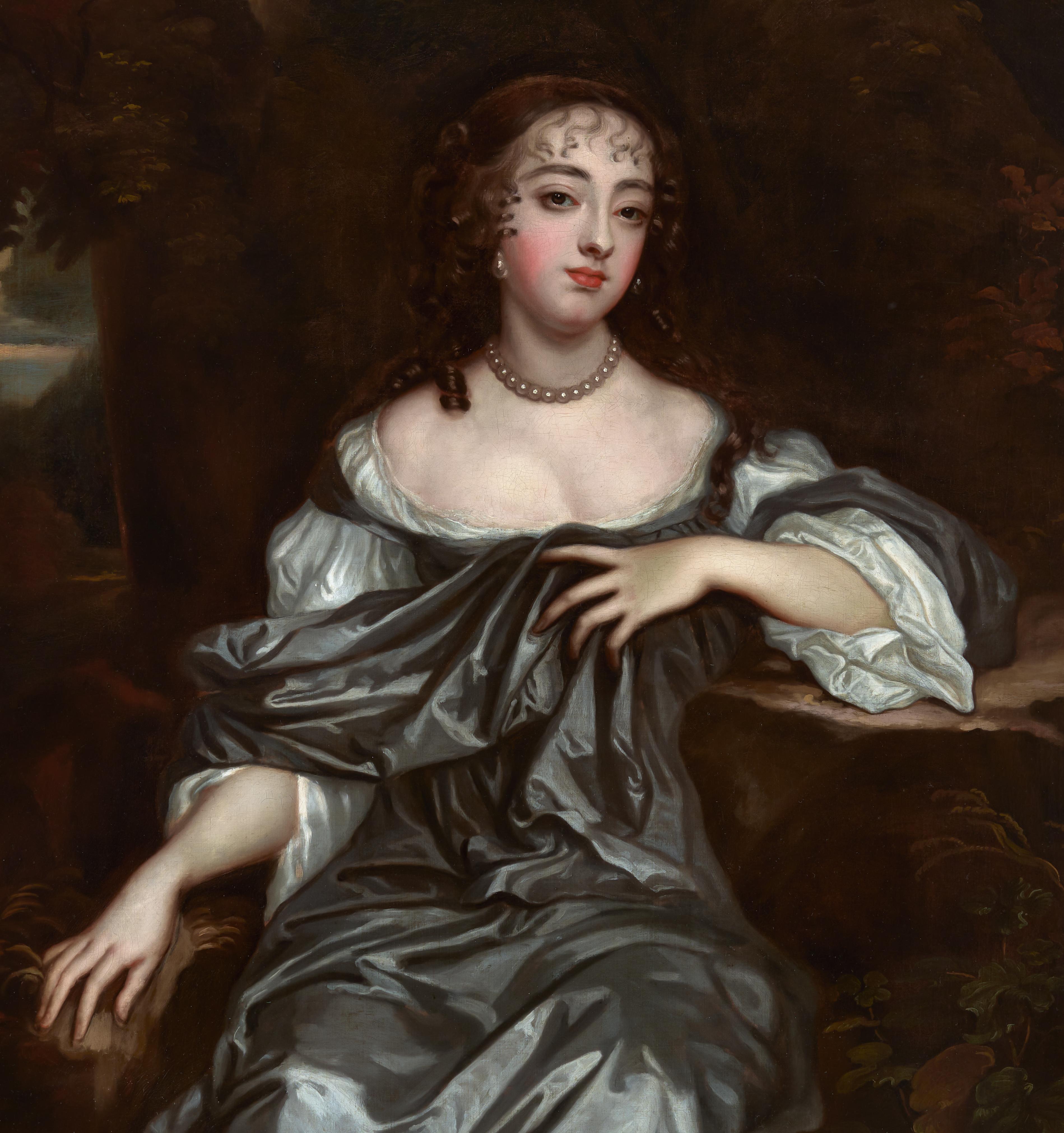 Porträt von Frances Lady Whitmore nee Brooke, exquisiter geschnitzter Rahmen, Peter Lely 2