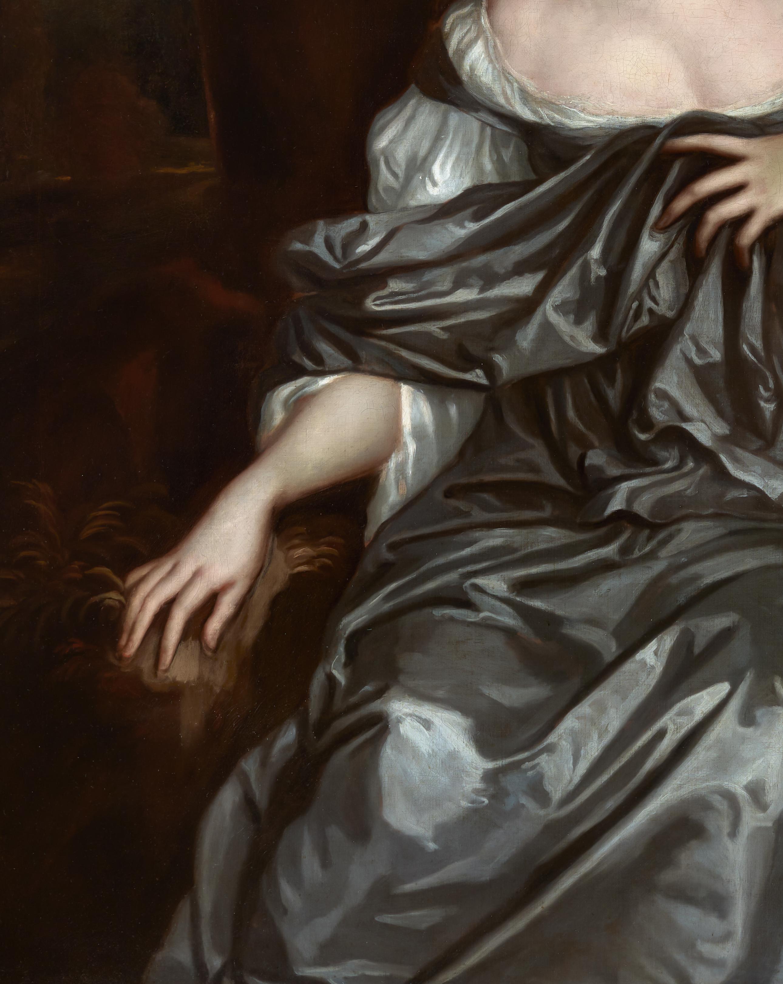 Porträt von Frances Lady Whitmore nee Brooke, exquisiter geschnitzter Rahmen, Peter Lely 4
