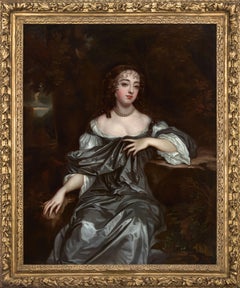 Portrait of Frances Lady Whitmore nee Brooke, Exquisite Carved Frame, Peter Lely