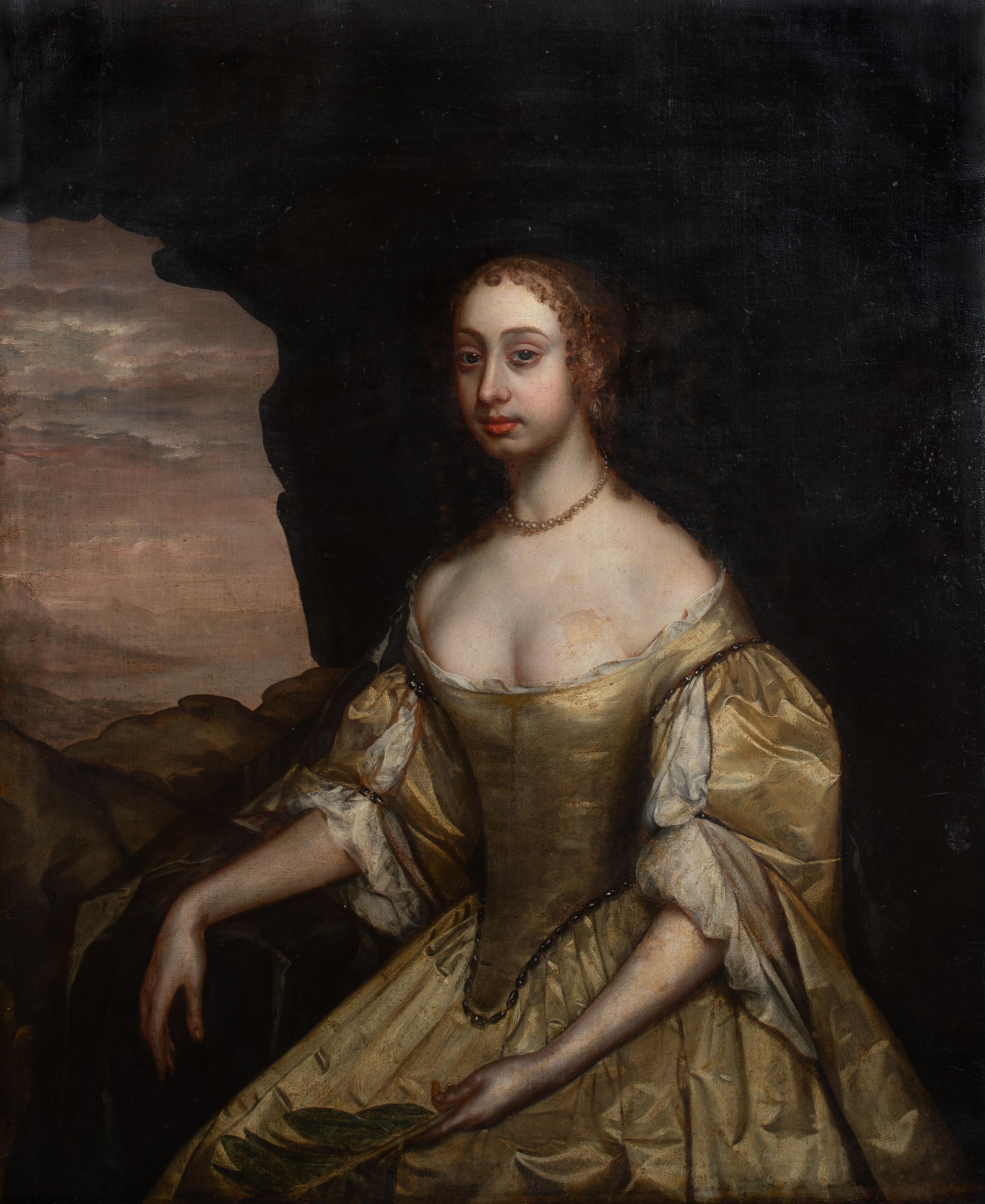 Portrait Of Katherine Stanhope, Countess of Chesterfield (1609–1667), 17th Century

circle of PETER LELY 1618-1680

Huge 17th Century Old Master portrait of Portrait Of Katherine Stanhope, Countess of Chesterfield (1609–1667), oil on canvas. Three