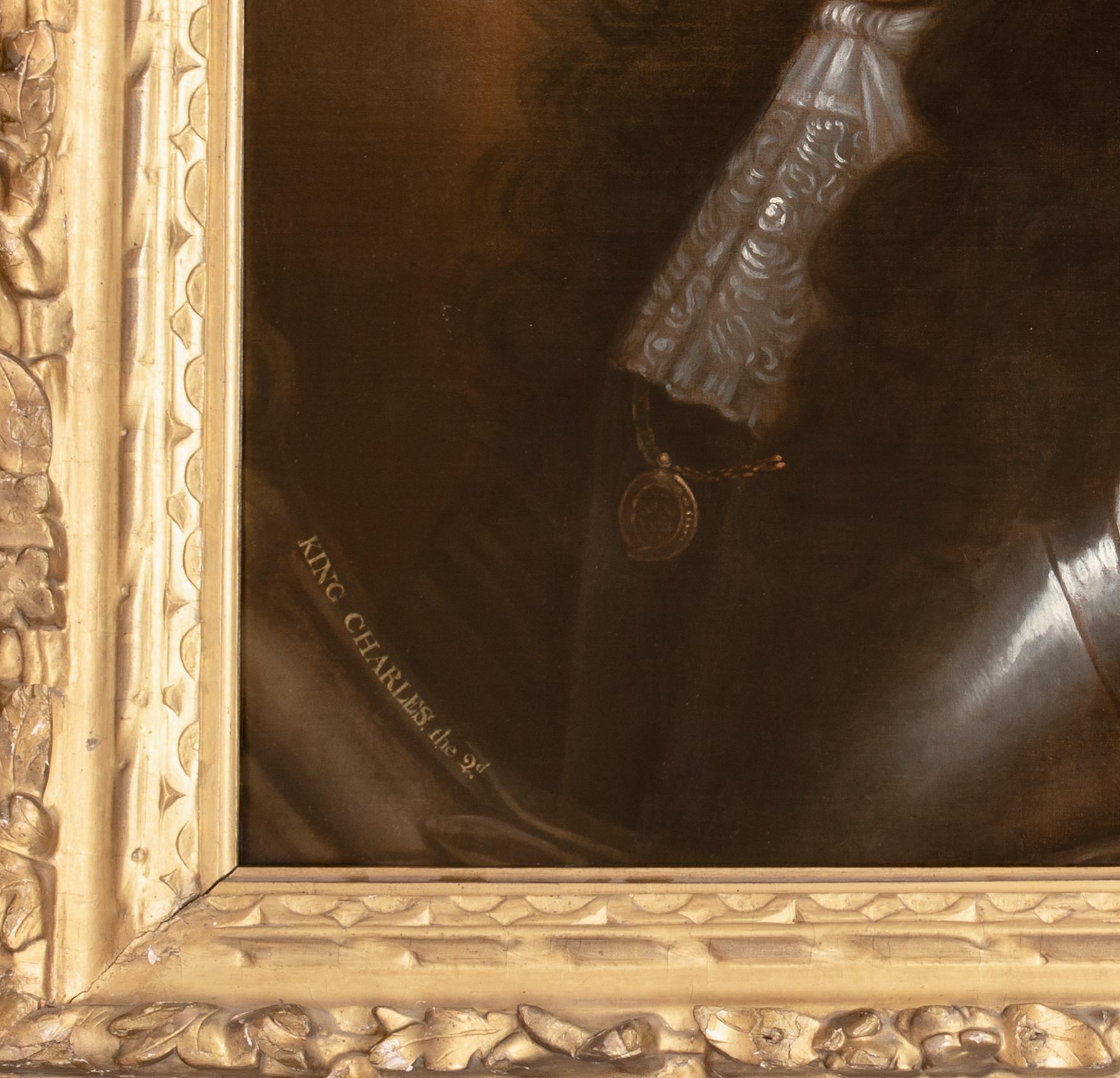 Portrait du roi Charles II d'Angleterre (1630-1685) 17e siècle  IR PETER LELY 1