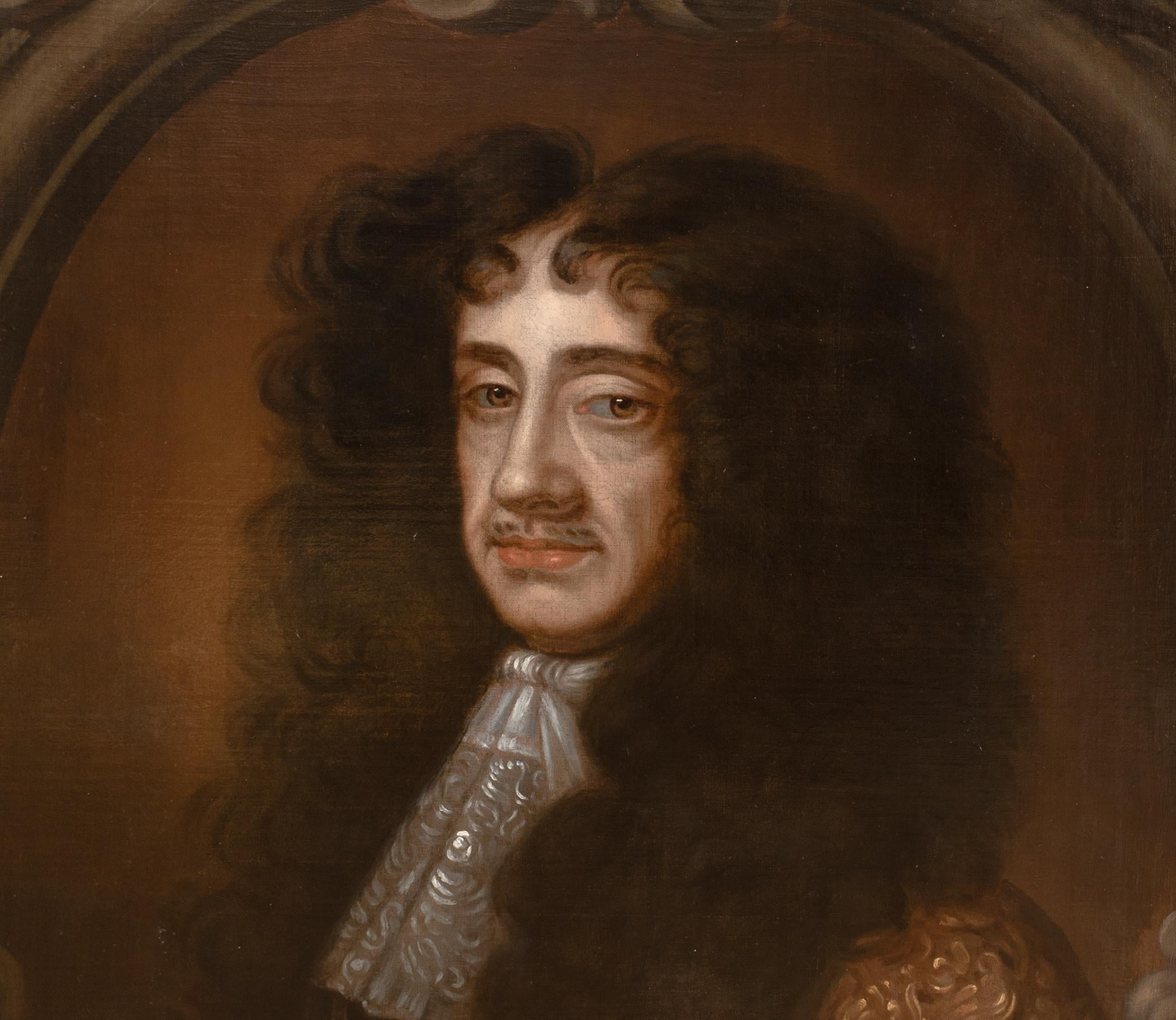 Portrait du roi Charles II d'Angleterre (1630-1685) 17e siècle  IR PETER LELY 4