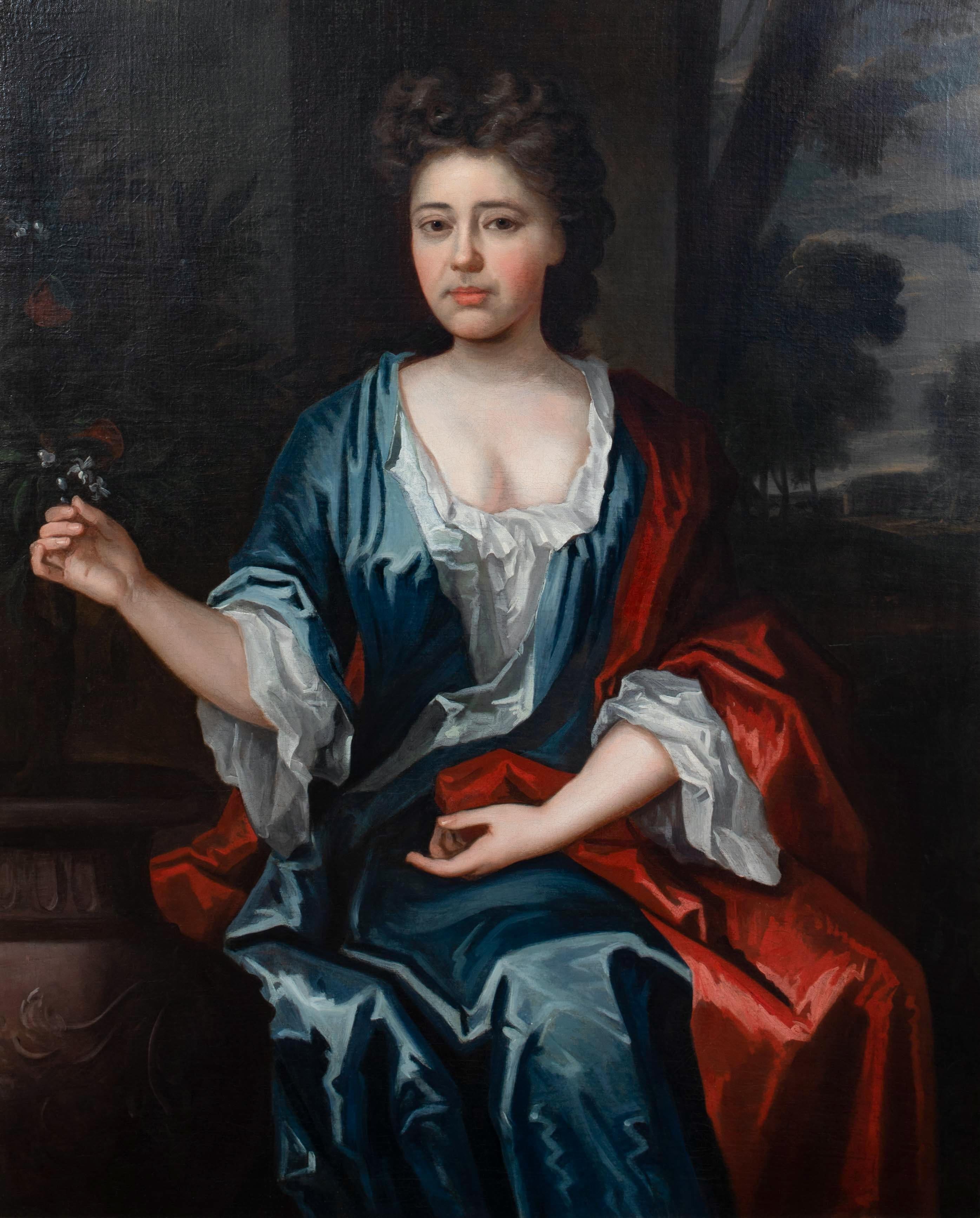 Portrait of Lady Anne Howard (nee Montagu) Countess Of Suffolk (1660-1720) - Black Portrait Painting by Sir Peter Lely