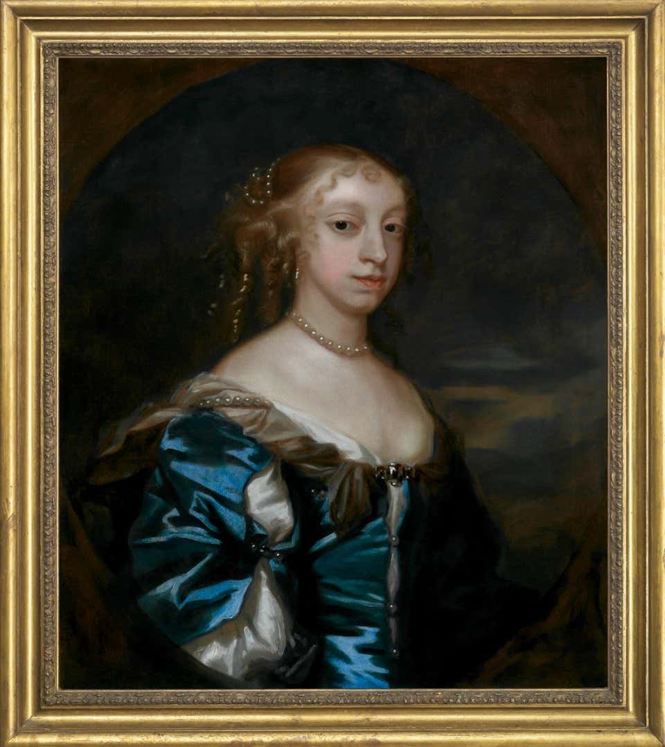 Portrait of Lady Diana Bruce in Blue Dress & Cut Sleeves c.1660-1670, Peter Lely