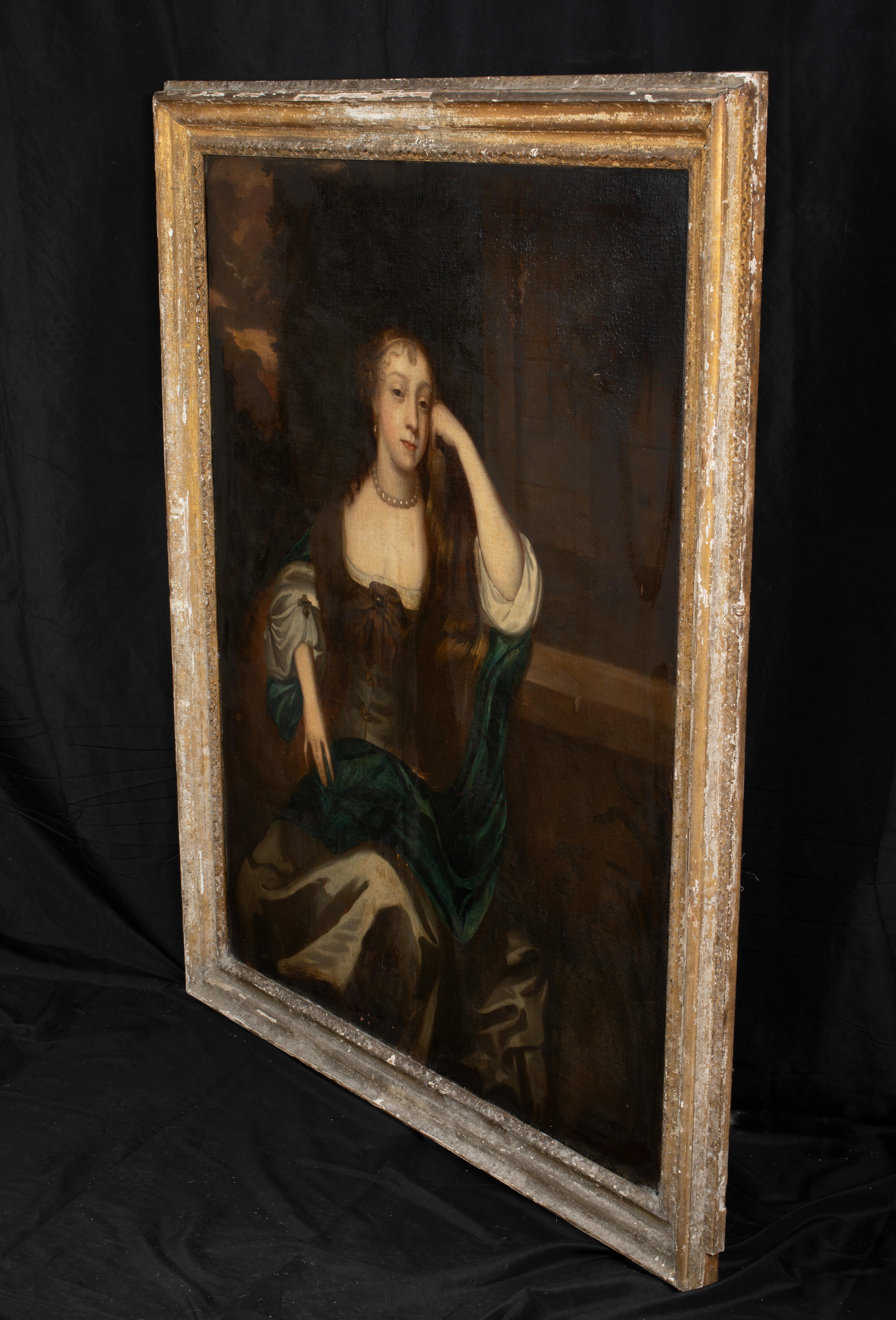 Portrait of Mrs Williams, 17th Century  - Black Portrait Painting by Sir Peter Lely