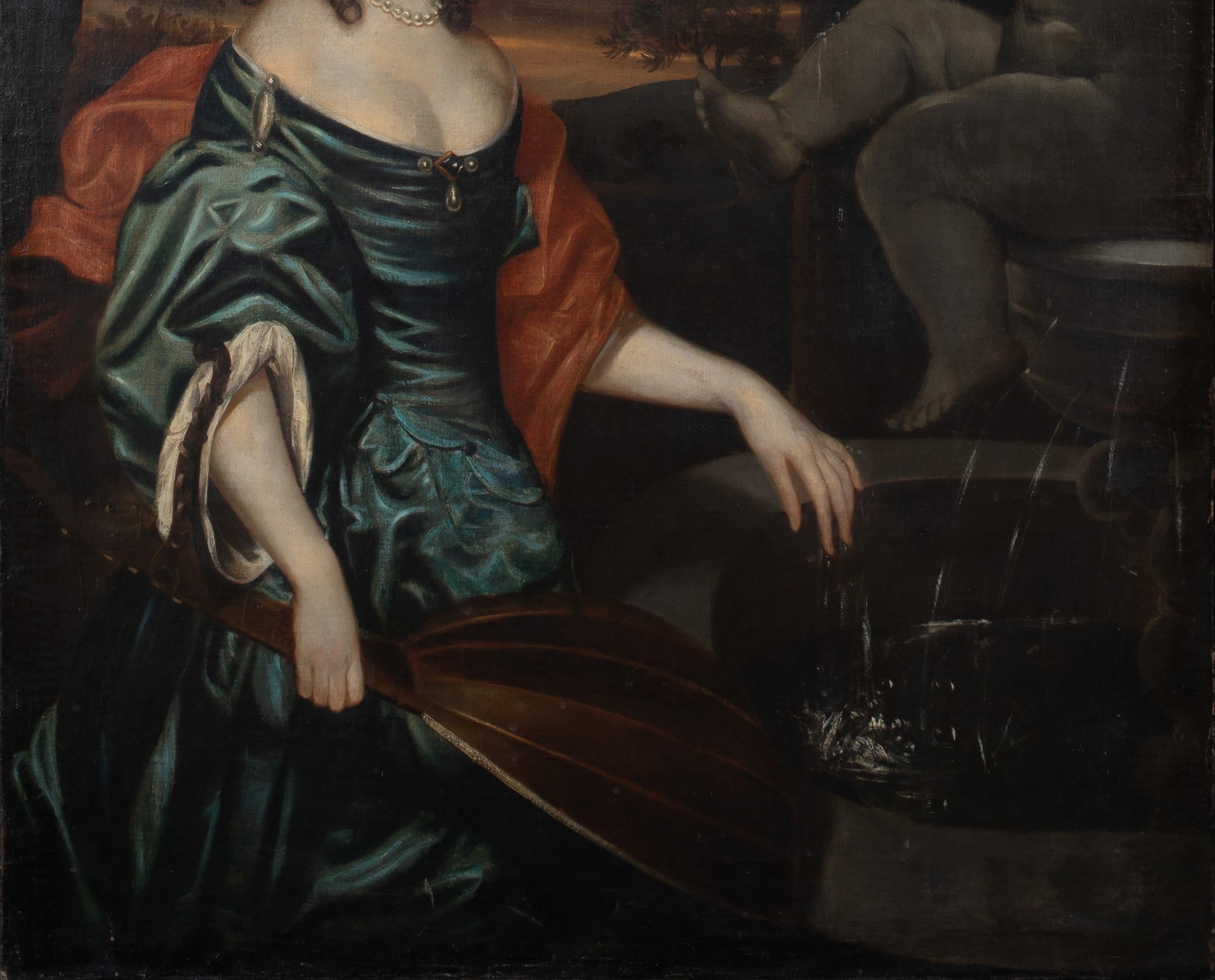 PPortrait Of Barbara Villiers (1640–1709), Countess of Castlemaine and Duchess o - Black Portrait Painting by Sir Peter Lely