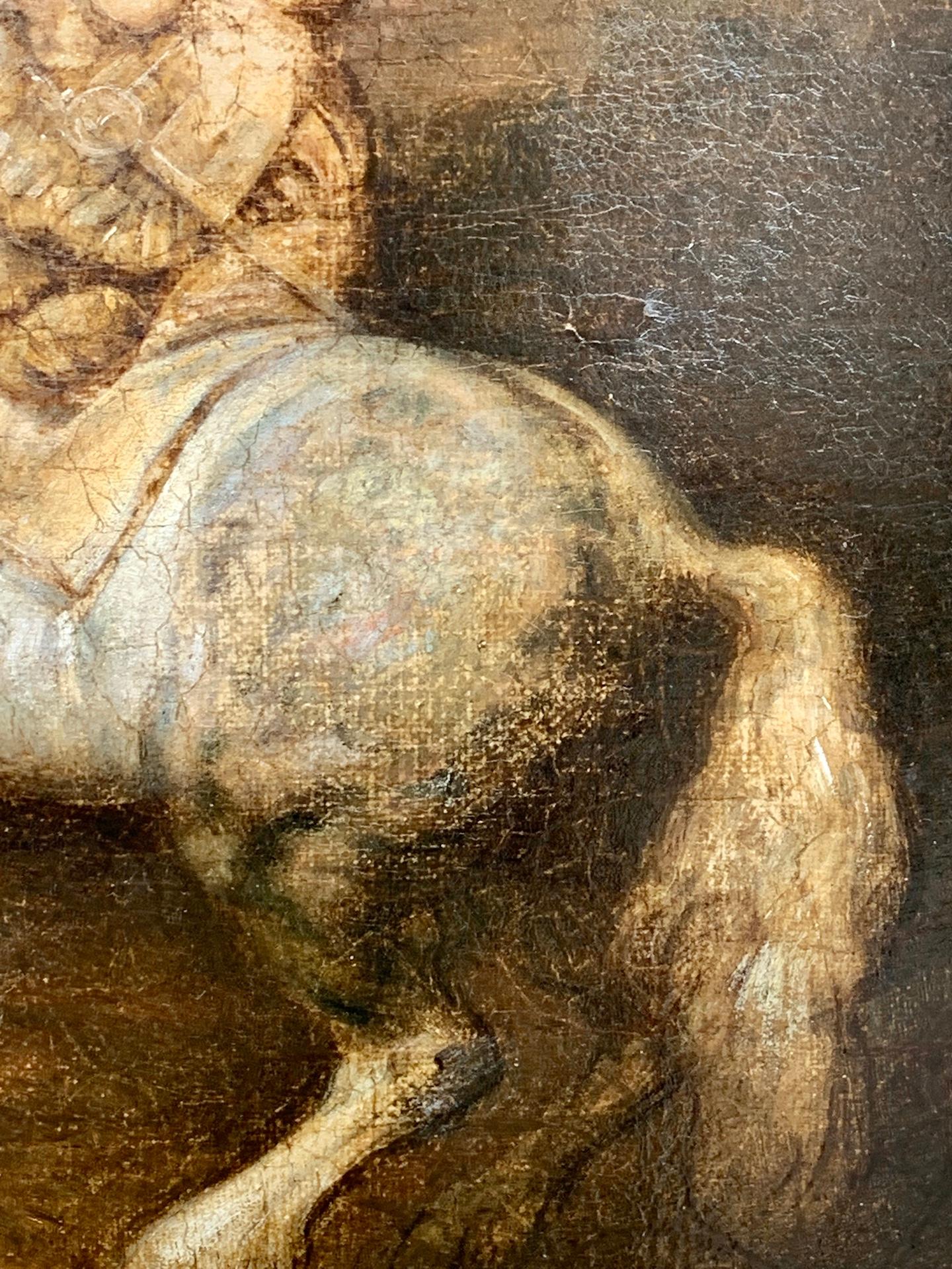 Seguace di Rubens del XVII secolo, due militari a cavallo in un paesaggio in vendita 1