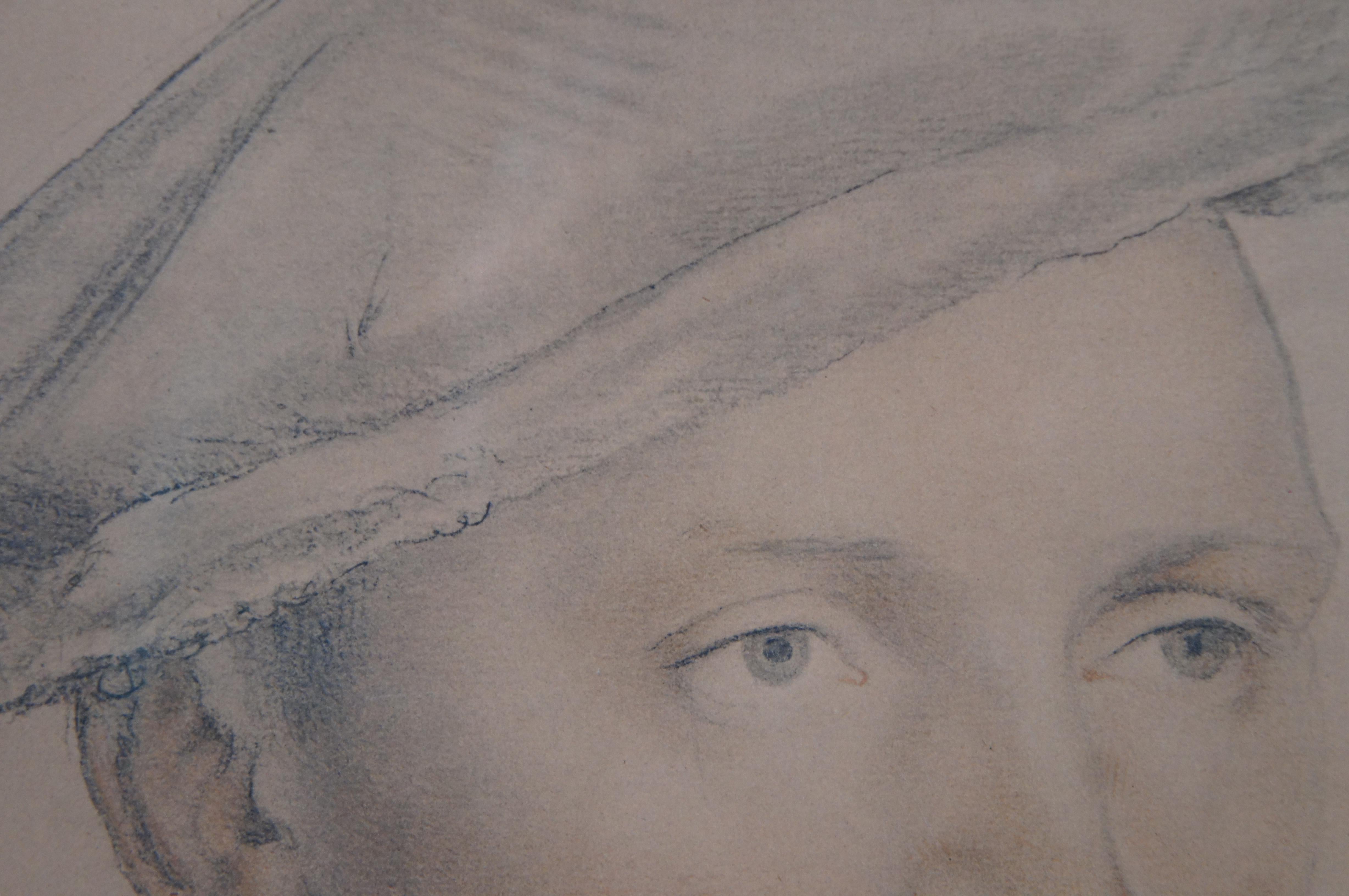 Sir Phillip Hobbie Knight Portrait by Hans Holbein Engraving Print Framed 20