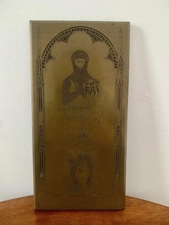Sir Robert De Bures Brass Wall Hanging Rubbing Plaque