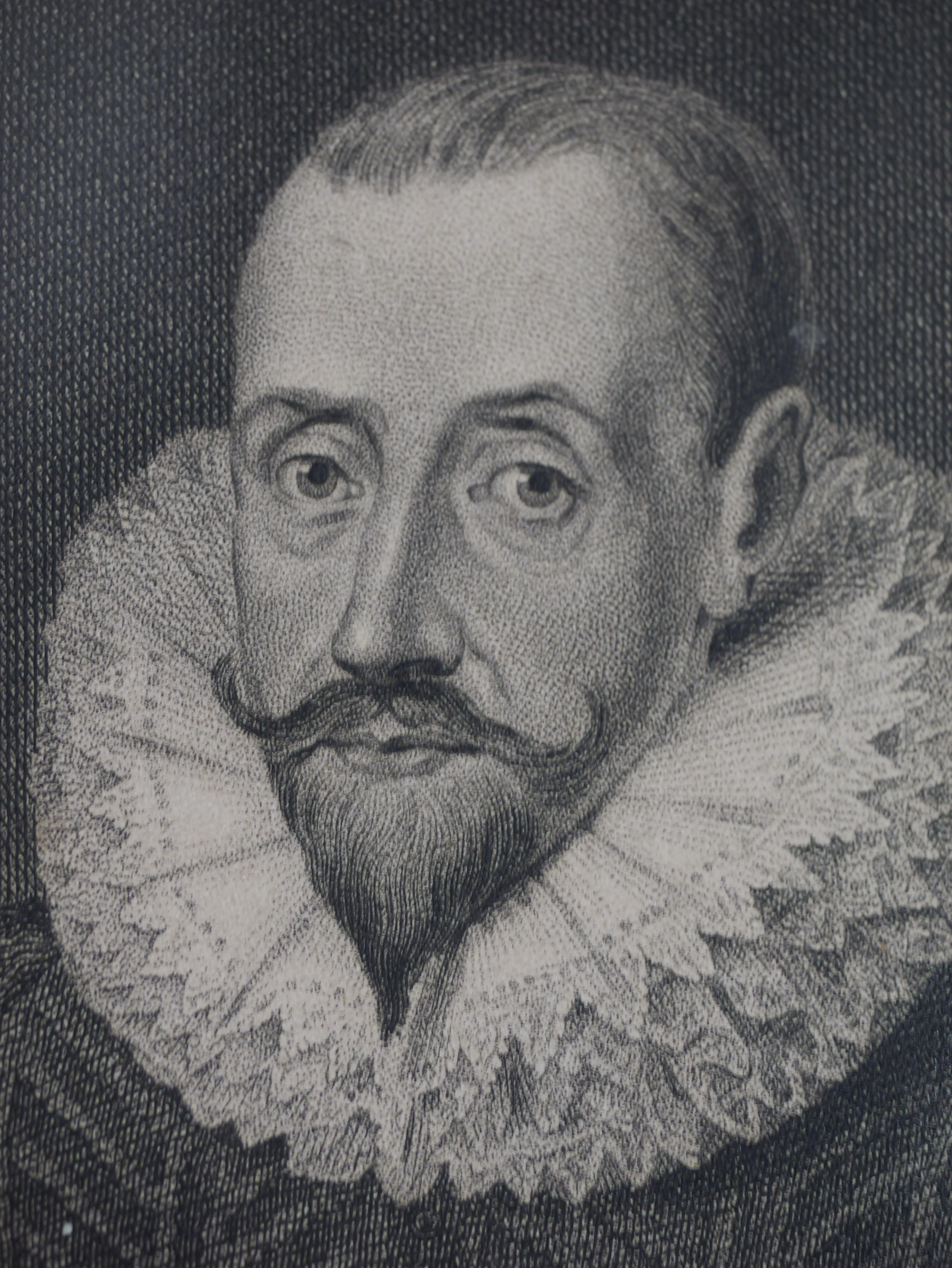 Sir Robert Naunton Stipple-Stickerei (Renaissance) im Angebot