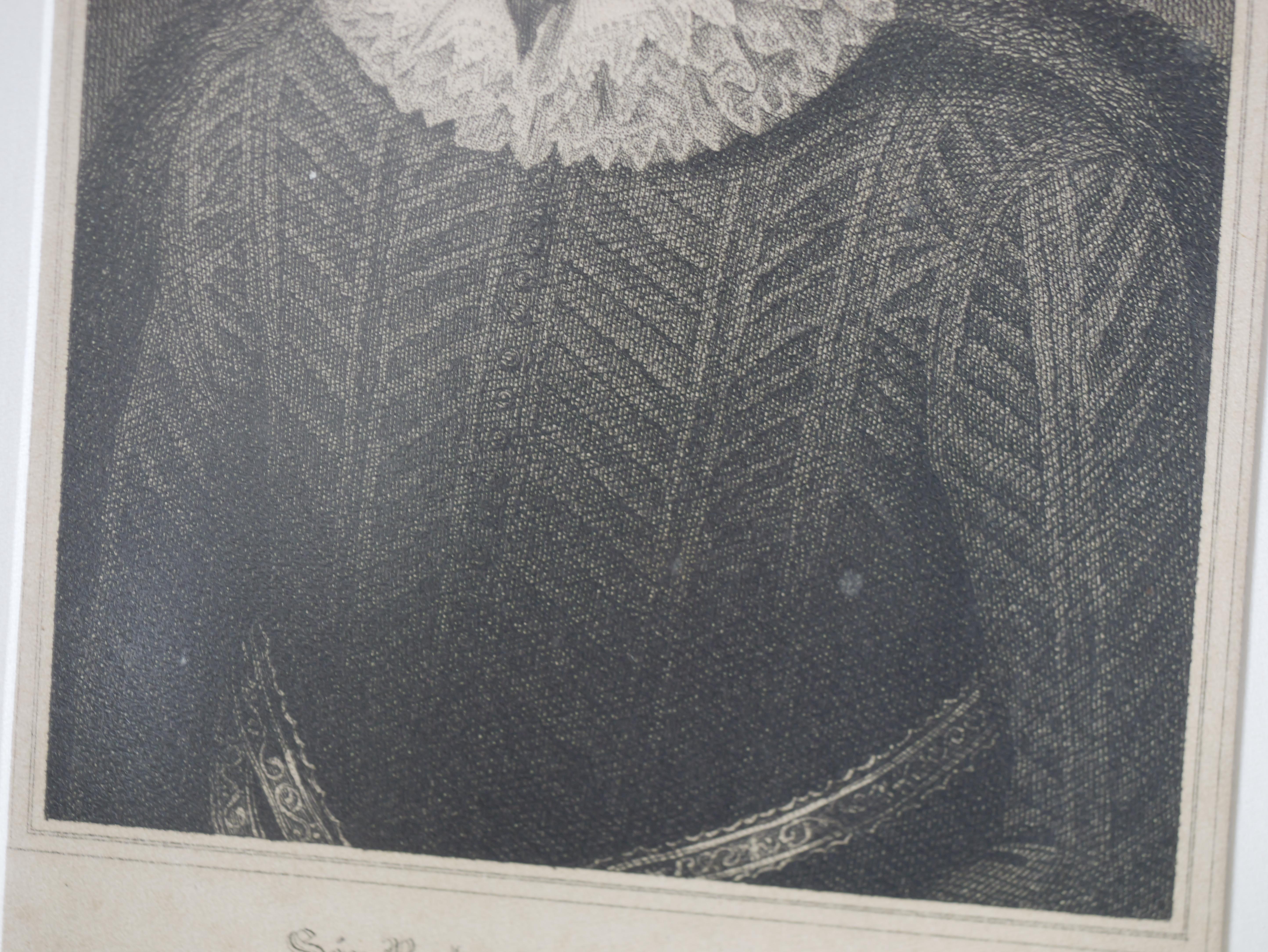 Sir Robert Naunton Stipple-Stickerei im Zustand „Gut“ im Angebot in Chonburi, TH