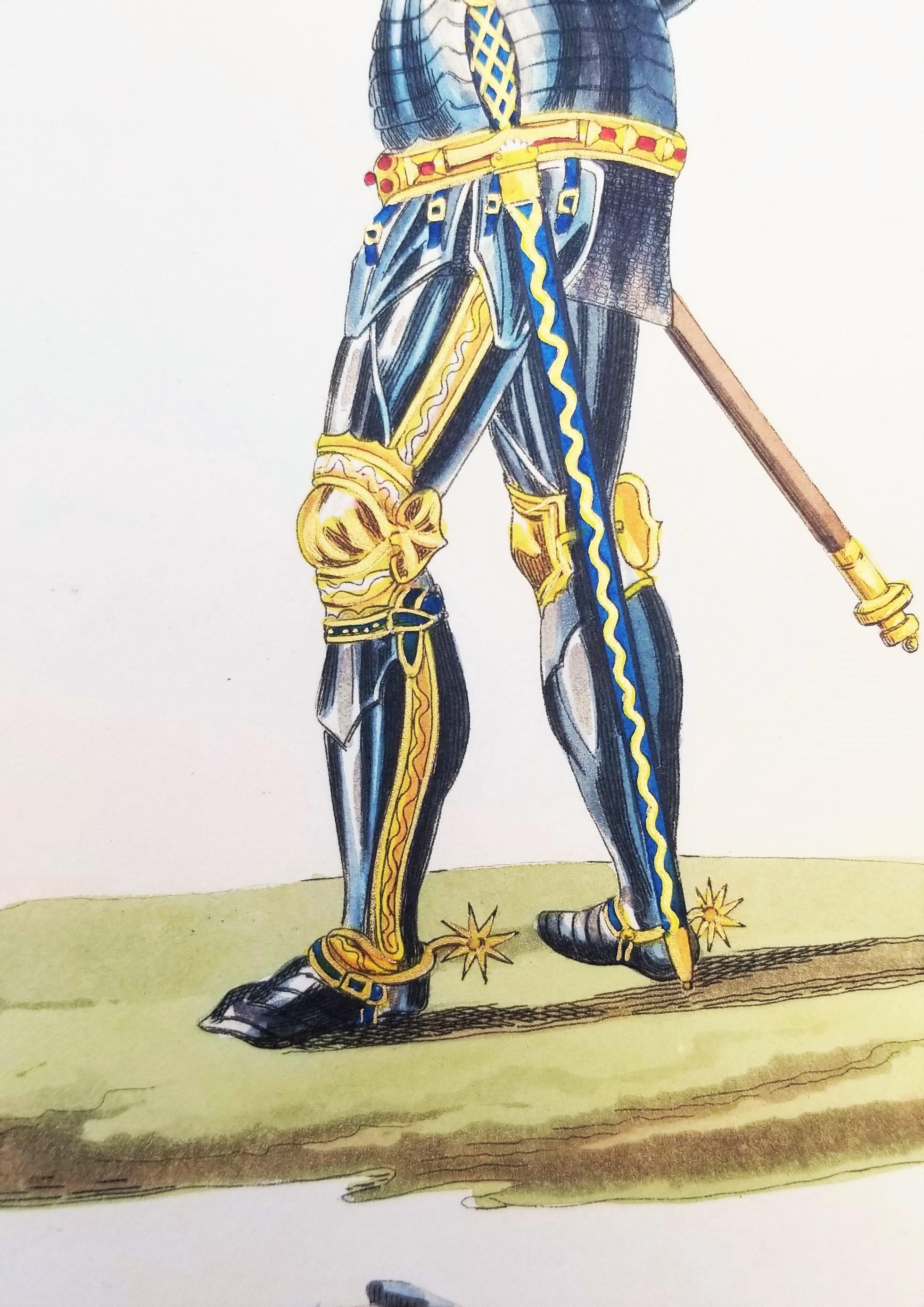 John Knight of Somerset /// Cavaliere Medievale Soldato Guerriero Spada Lancia Arte Pike in vendita 8