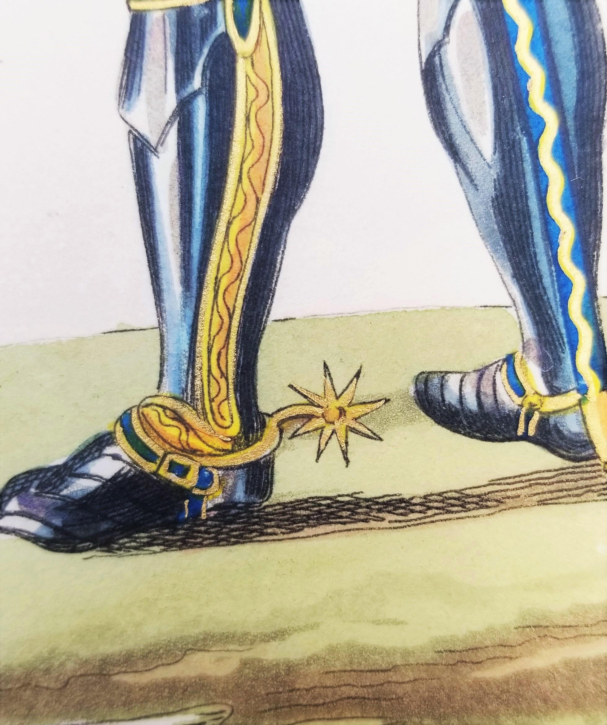 John Knight of Somerset /// Cavaliere Medievale Soldato Guerriero Spada Lancia Arte Pike in vendita 9