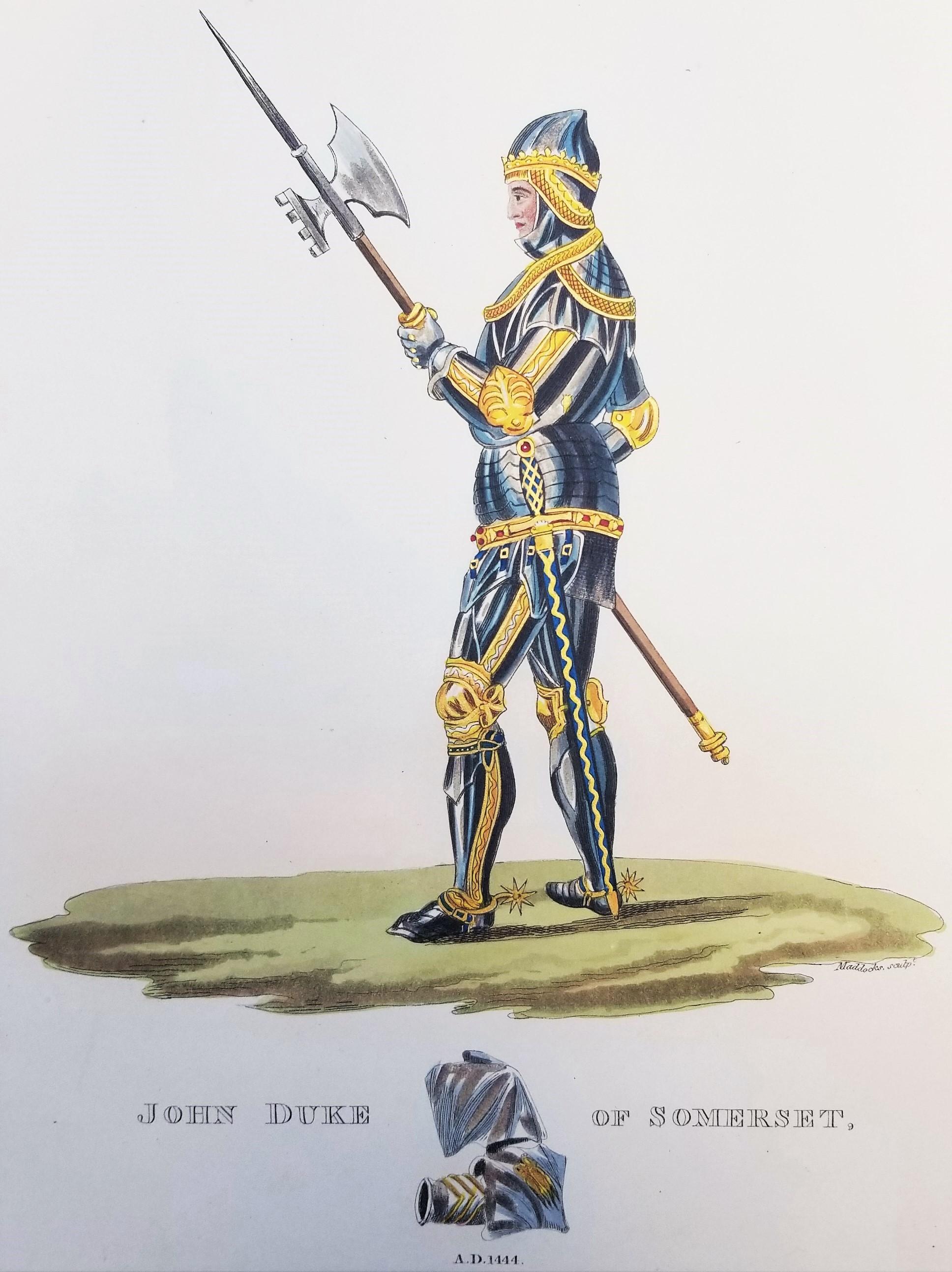 Juan Duque de Somerset /// Caballero Medieval Soldado Guerrero Espada Lanza Pike Art