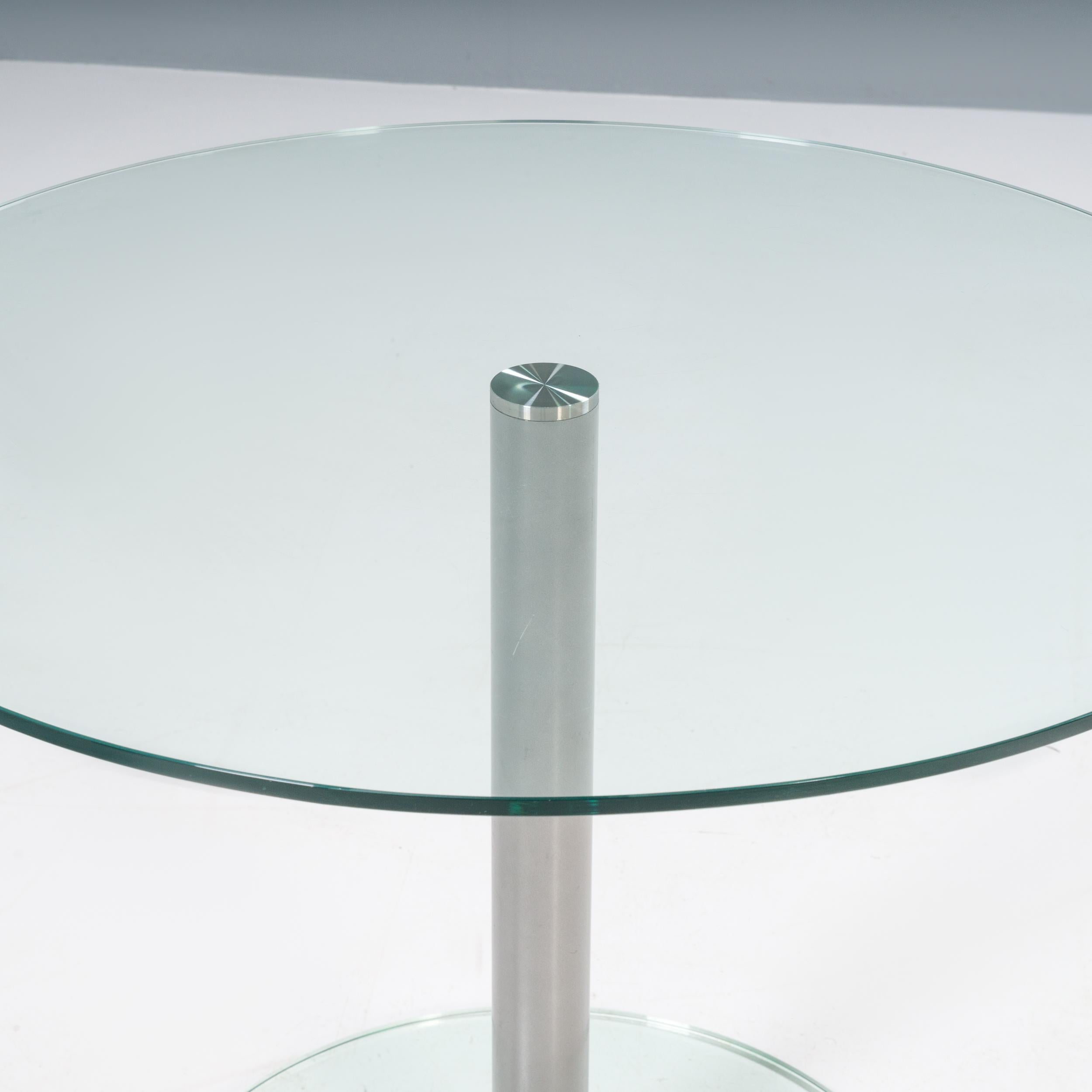 Sir Terence Conran Circle 100 Glass Round Dining Table In Good Condition In London, GB