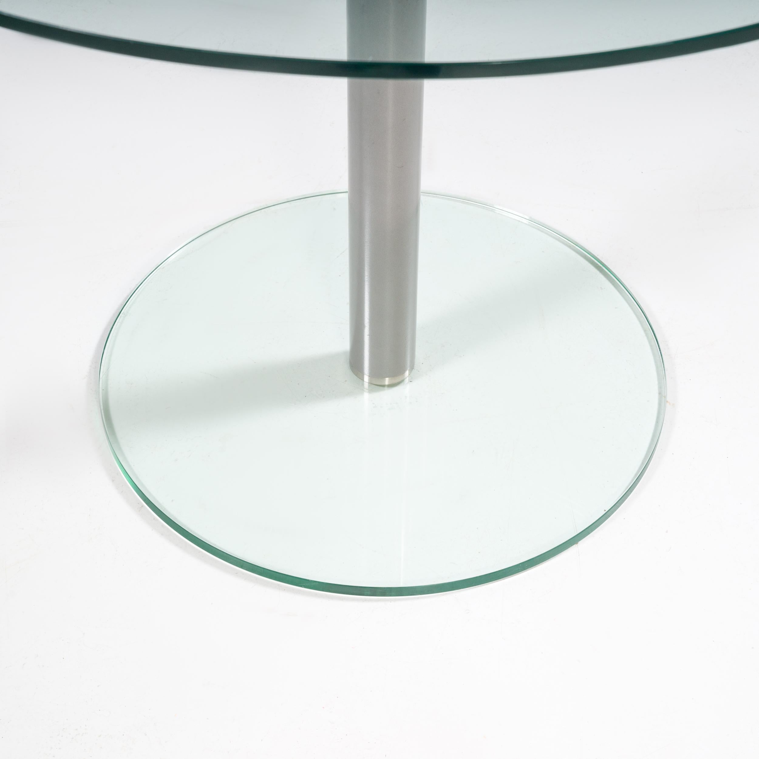 Contemporary Sir Terence Conran Circle 100 Glass Round Dining Table