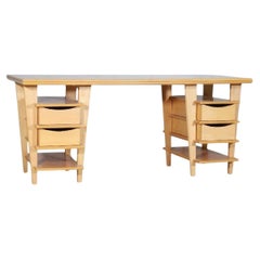 Sir Terence Conran Maple Pedestal Double sided Desk