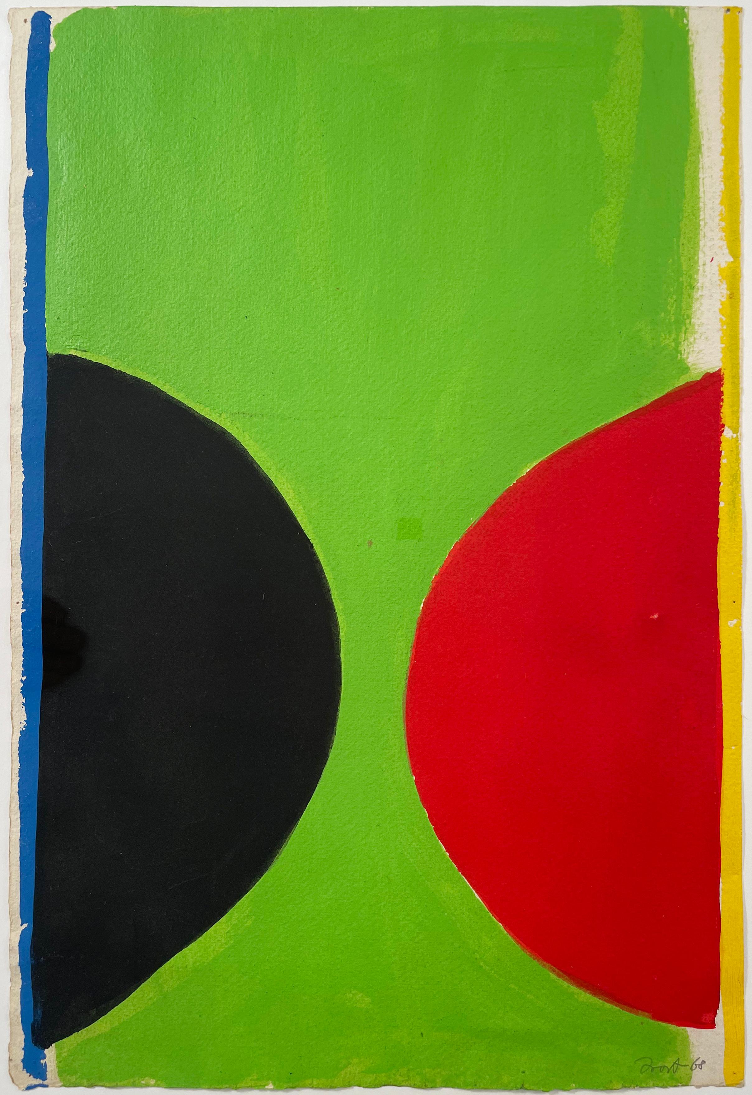 Circle Composition Abstract - Painting by Sir Terry Frost