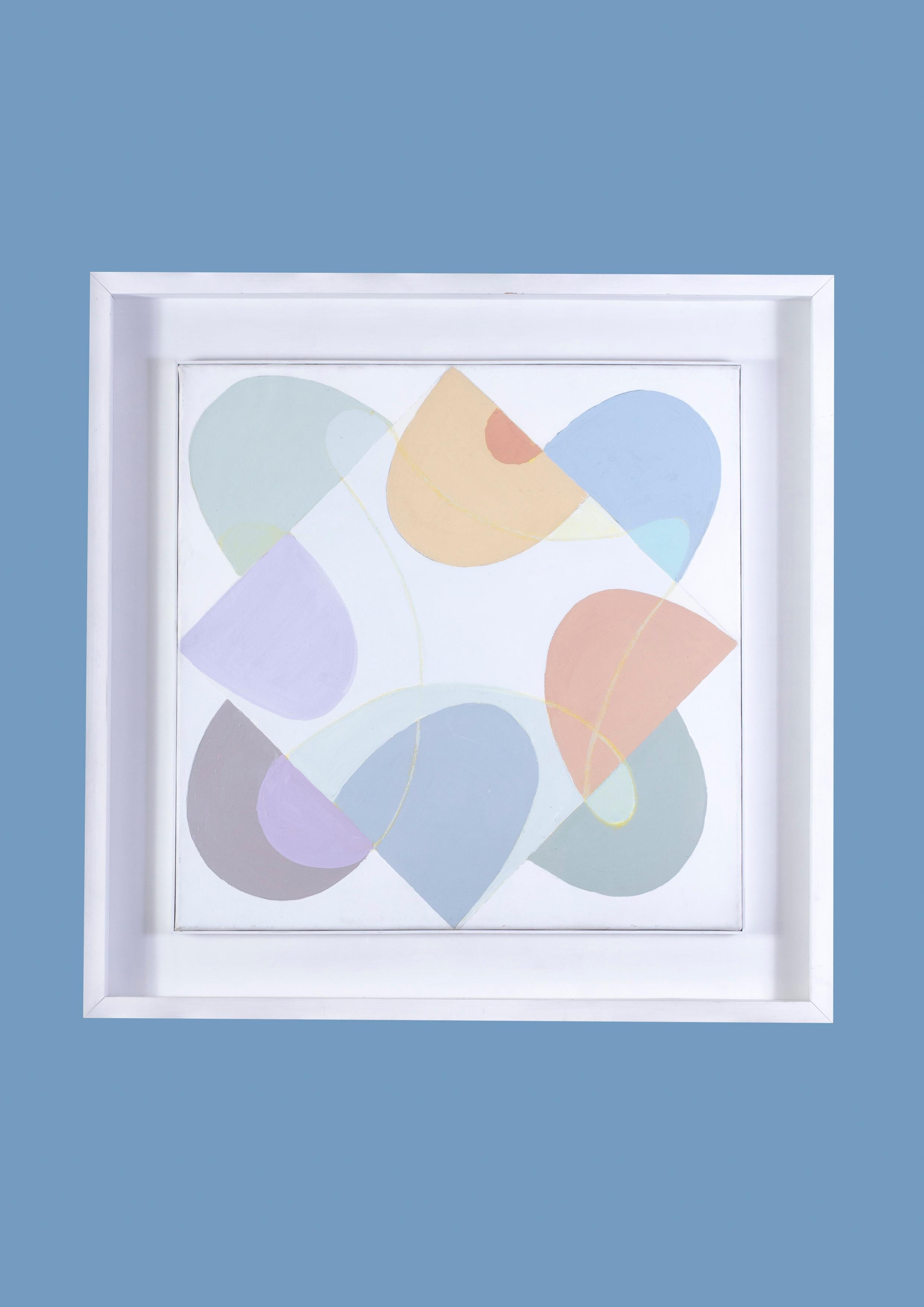 Sir Terry Frost abstract painting, pastel colours, British Cornish school For Sale 1