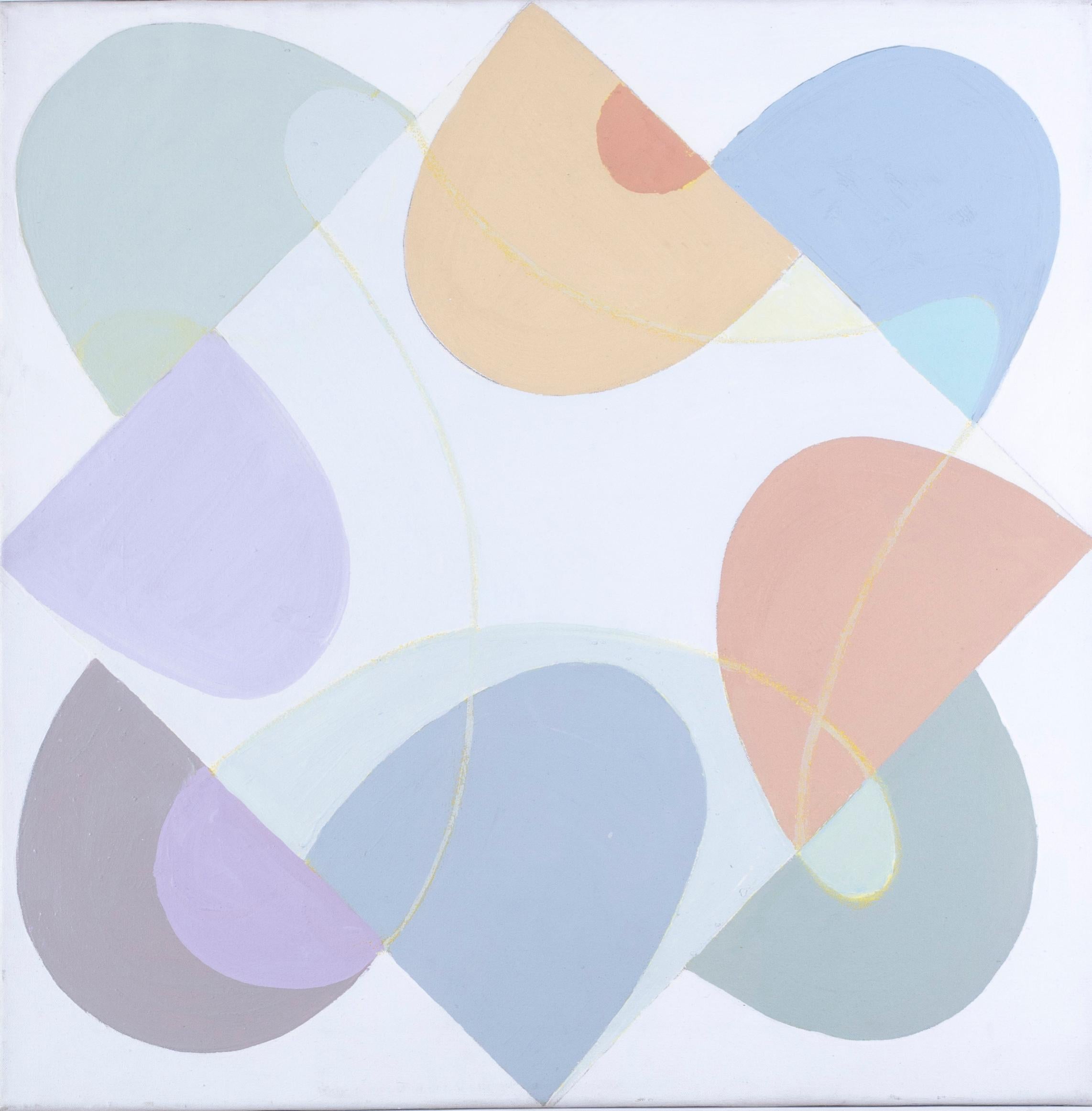 Sir Terry Frost abstract painting, pastel colours, British Cornish school 2