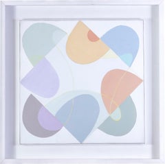 Sir Terry Frost abstract painting, pastel colours, British Cornish school