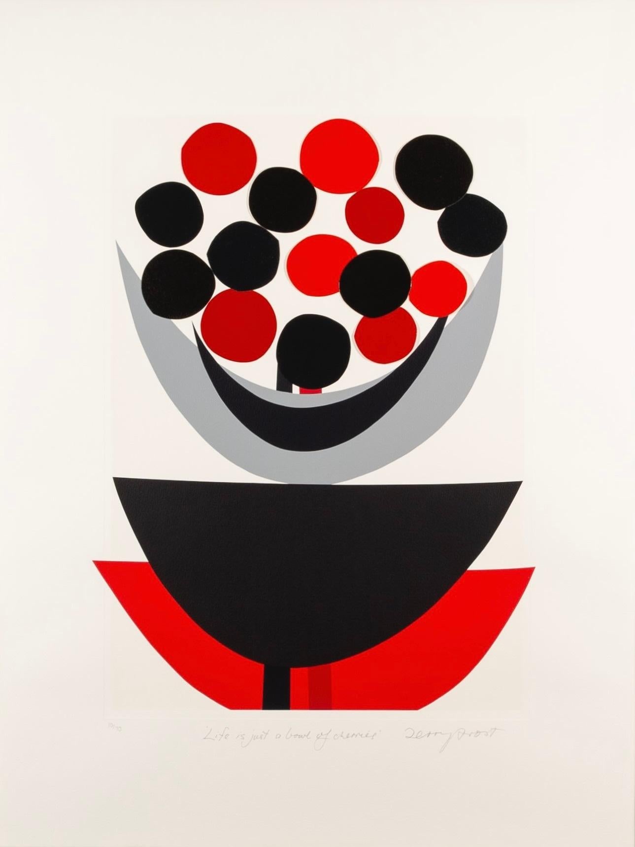 Sir Terry Frost Print - Life is Just a Bowl of Cherries by Terry Frost, Screenprint with collage, 2003