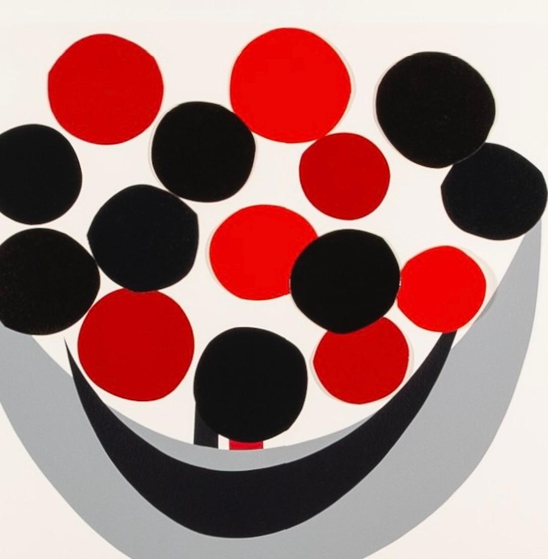 Life is Just a Bowl of Cherries by Terry Frost, Screenprint with collage, 2003 - White Print by Sir Terry Frost
