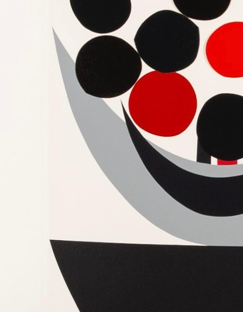 Life is Just a Bowl of Cherries by Terry Frost, 2003

Additional information:
Medium: screenprint with collage
59.7 x 43.2 cm
23 1/2 x 17 in
signed

Terry Frost was a painter and printmaker associated with the St Ives School of Art.

 Born in