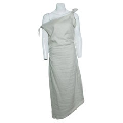 Sir. The label, white tamara tie linen midi dress