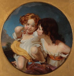 After Sir Thomas Lawrence - Late 19th Century Oil, The Calmady Children