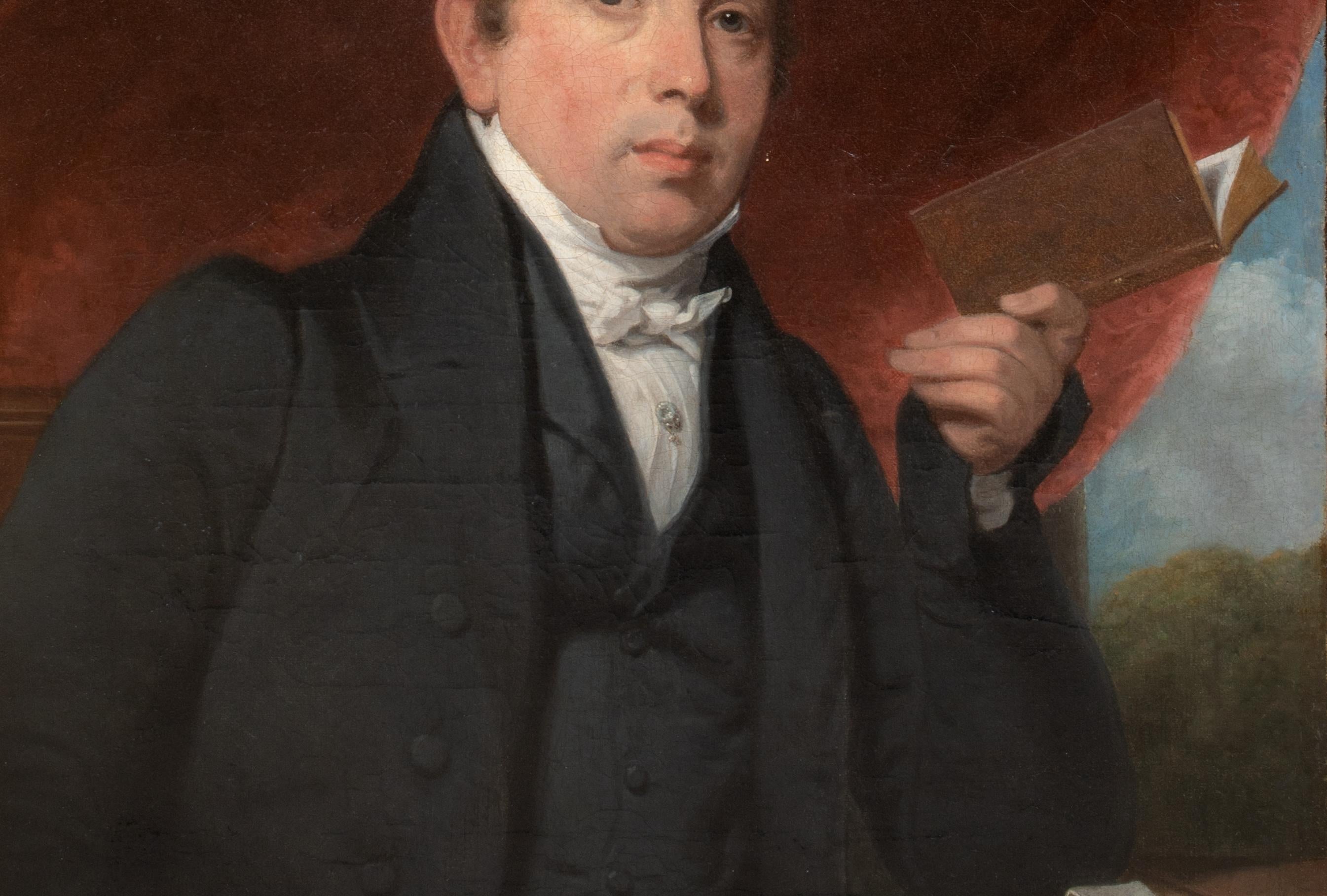 Portrait d'un gentleman lisant, début du 19e siècle 6