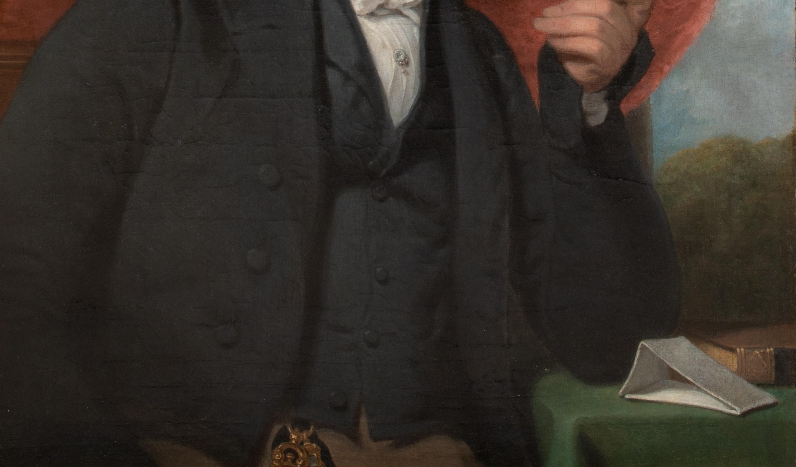 Portrait d'un gentleman lisant, début du 19e siècle 1