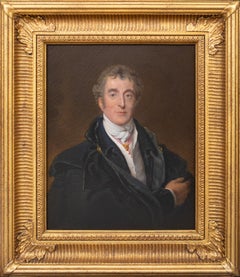 Antique Portrait Of Arthur Wellesley 1st Duke of Wellington (1769-1852), 19th Century   