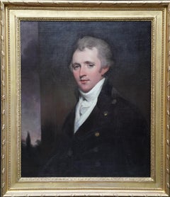 Portrait of Major General James Hanson Salmond - British 18thC art oil painting