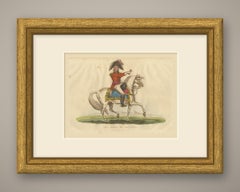 Sir Thomas Picton with Telescope on a Gray Horse Before an Army Camp, 1815