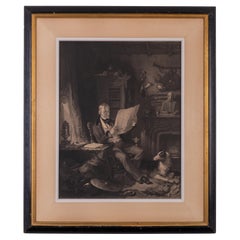 Sir Walter Scott en su estudio de Abbotsford, 1846