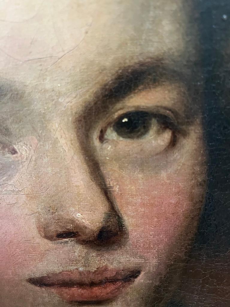 18th Century English School Porträt eines gutaussehenden jungen Mannes, halbe Länge im Angebot 9