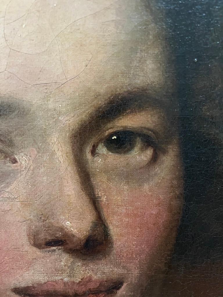 18th Century English School Porträt eines gutaussehenden jungen Mannes, halbe Länge im Angebot 3
