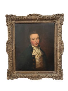 18th Century English School Portrait of a handsome young gentleman, half length