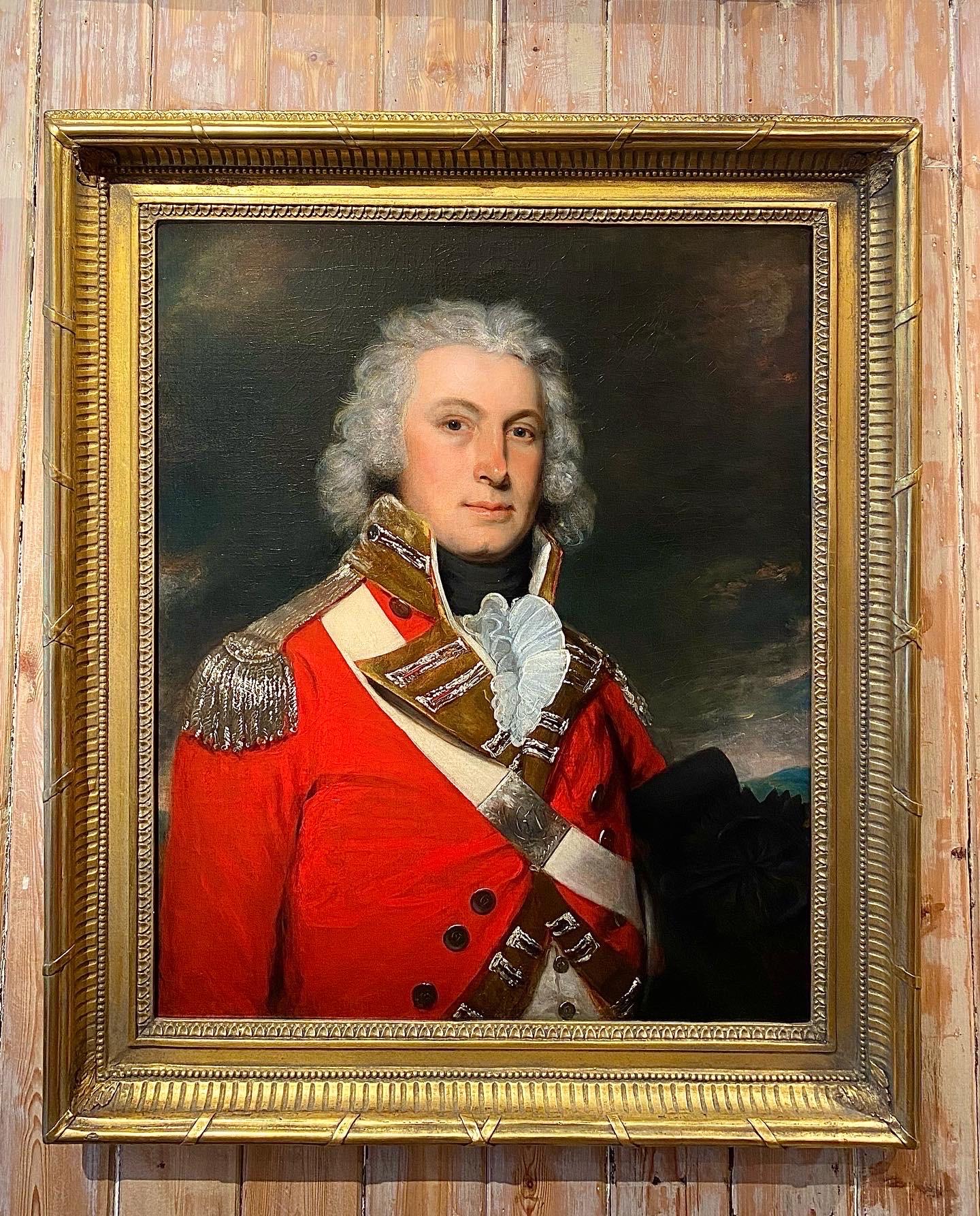 Sir William Beechey Portrait Painting - Portrait of an officer of the 67th Foot (South Hampshire) Regiment