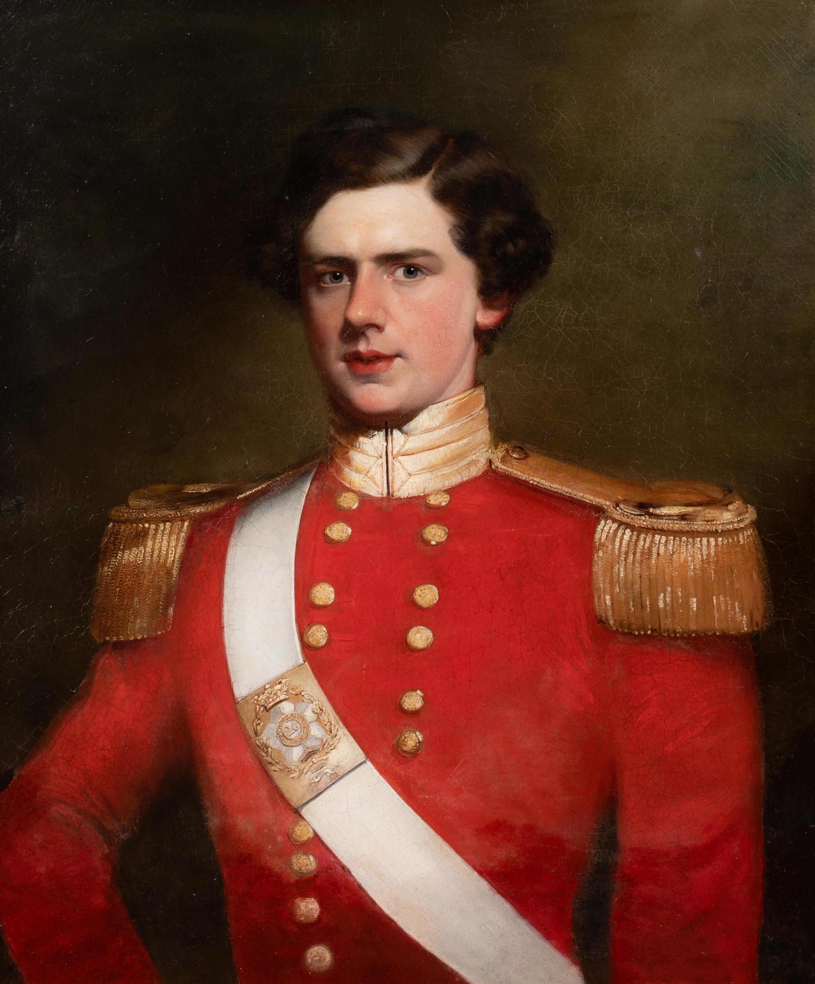 Porträt eines Offiziers des 26. Fußregiments (Cameronians), vermutlich Alexander Fraser of Strichen, um 1805

Porträt der Napoleonischen Kriege 

Sir William Beechey (1753-1839) zugeschrieben 

Großes Porträt eines Offiziers des 26. Fußregiments aus
