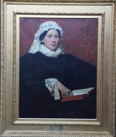 Portrait of Sarah Kelsall, 2nd Wife of Joseph Cash - British 19thC  oil painting