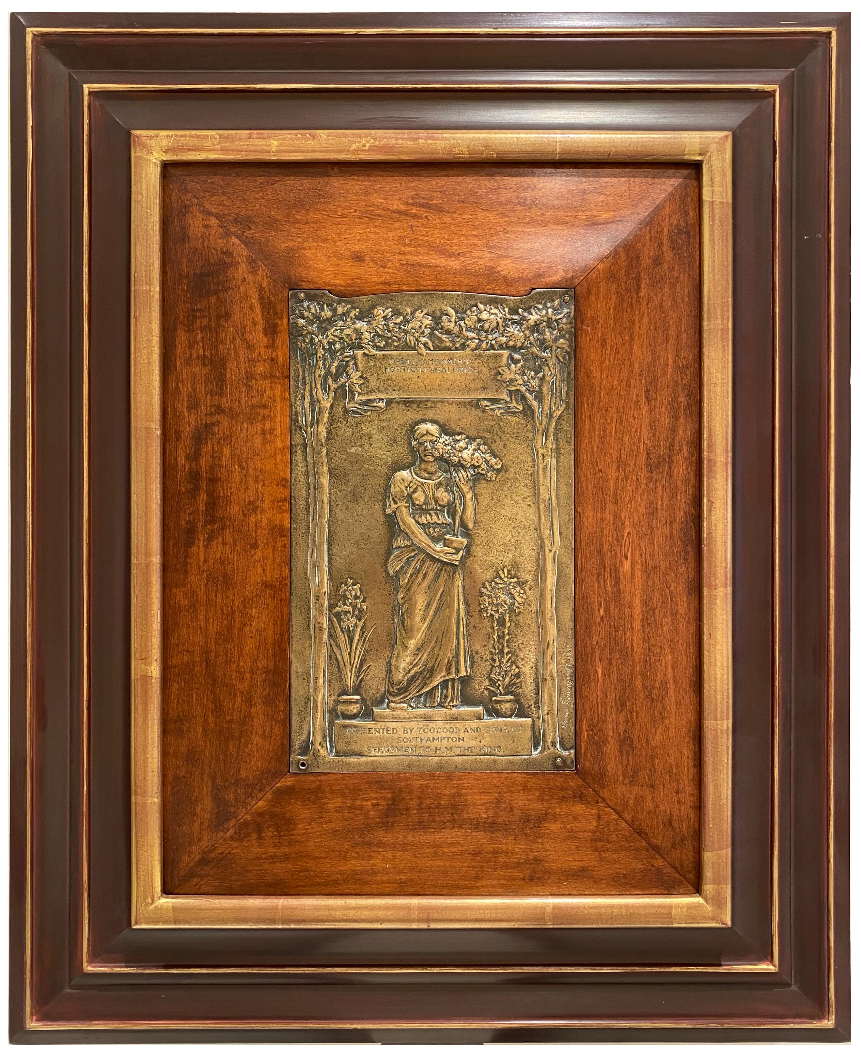 Sir William H. Thornycroft Figurative Sculpture -  Horticulture, Garden Prize relief wall hanging
